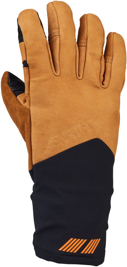 45NRTH 2024 Sturmfist 5 LTR Leather Gloves - Tan/Black Full Finger Large