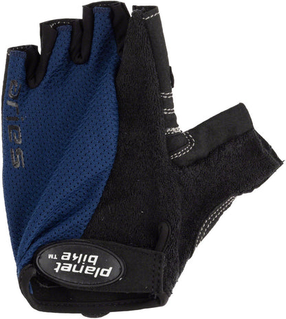 Planet Bike Aries Gloves - Black/Blue Short Finger Large