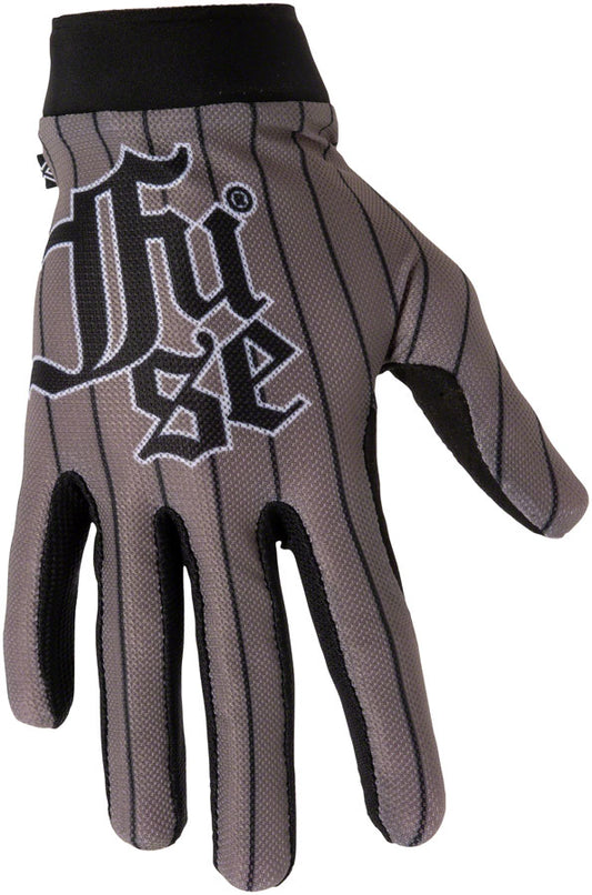 FUSE Omega Gloves - Ballpark Full Finger Silver/Black Large