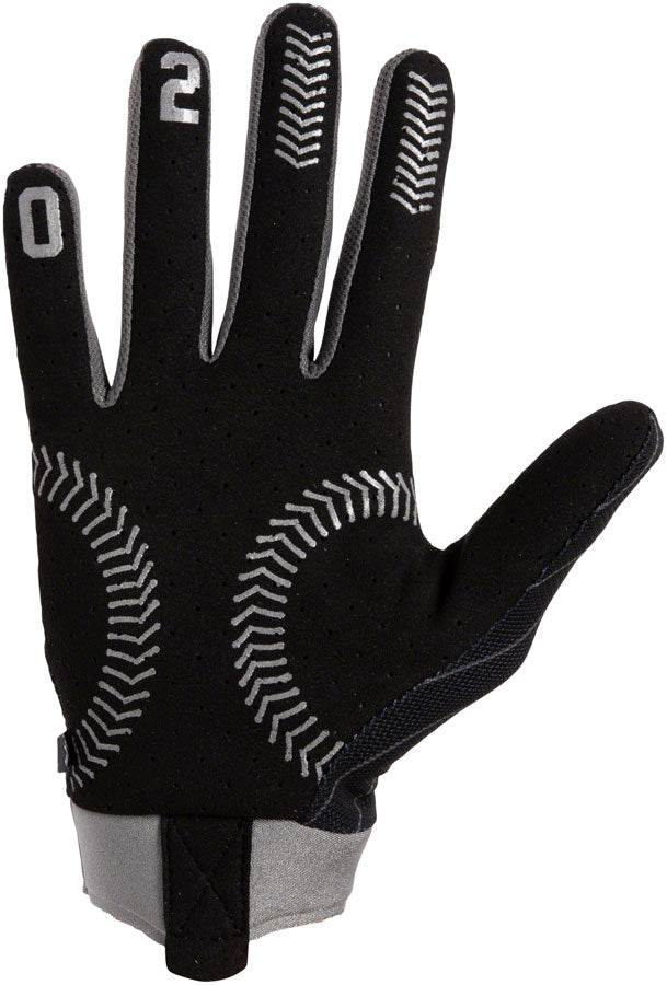 FUSE Omega Gloves - Ballpark Full Finger Black/Silver Small
