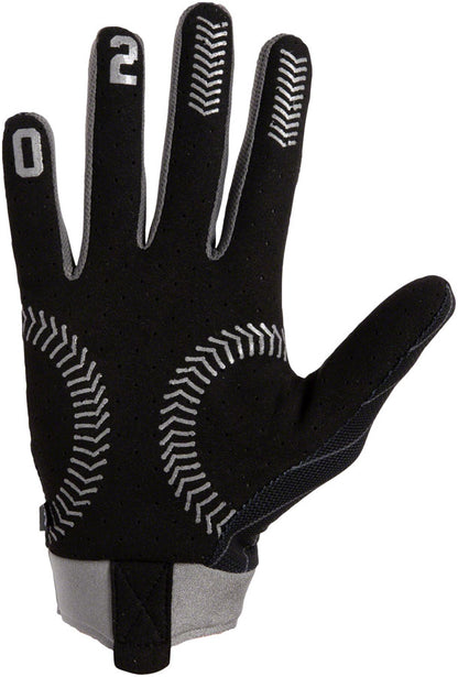 FUSE Omega Gloves - Ballpark Full Finger Black/Silver Small
