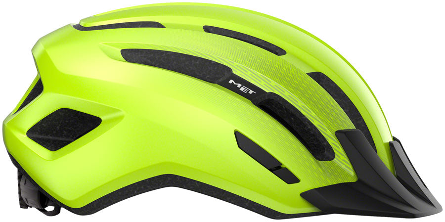 MET Downtown Mips Helmet - Fluo Yellow Glossy Medium