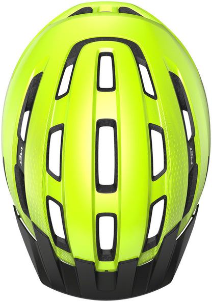 MET Downtown Mips Helmet - Fluo Yellow Glossy Large