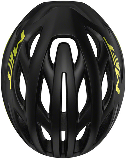 MET Estro MIPS Helmet - Black/Lime Yellow Metallic Glossy Large