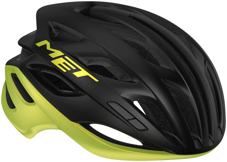 MET Estro MIPS Helmet - Black/Lime Yellow Metallic Glossy Large ...