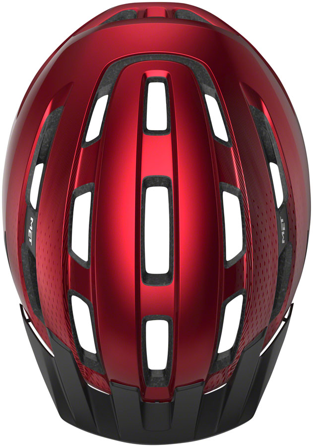 MET Downtown MIPS Helmet - Red Glossy Small/Medium