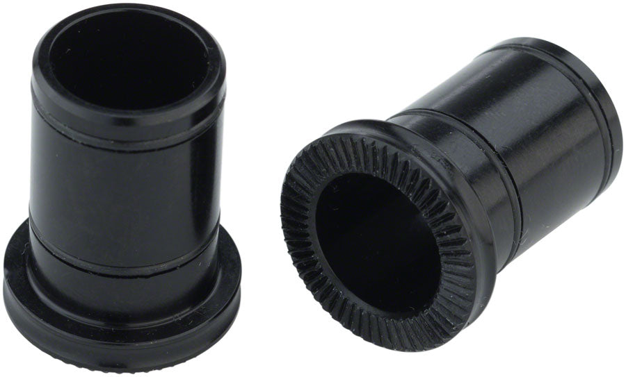 Front Hub Conversion Caps: 12mm Thru-Axle Black