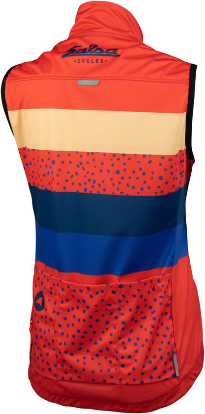 Salsa Team Polytone Women's Vest - Red w/ Stripes Large