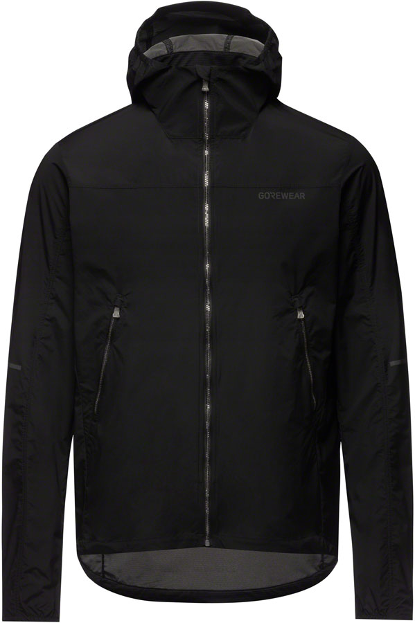 Gorewear Fernflow Hooded Windbreaker - Black Men's Small