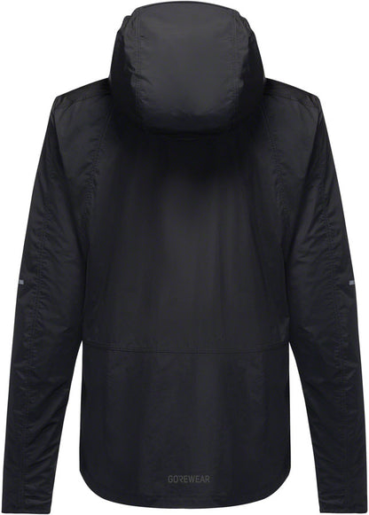 Gorewear Fernflow Hooded Windbreaker - Black Women's X-Small