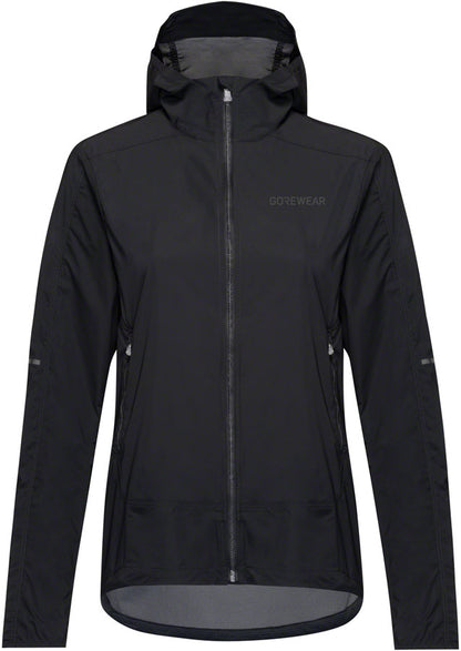 Gorewear Fernflow Hooded Windbreaker - Black Women's Large