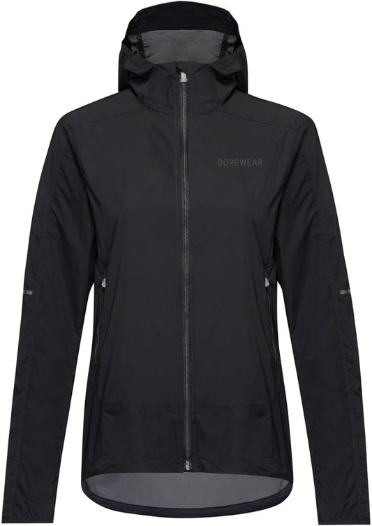 Gorewear Fernflow Hooded Windbreaker - Black Women's Medium