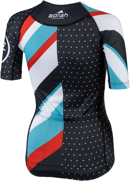 Teravail Waypoint Women's Jersey - Black White Blue Red X-Large