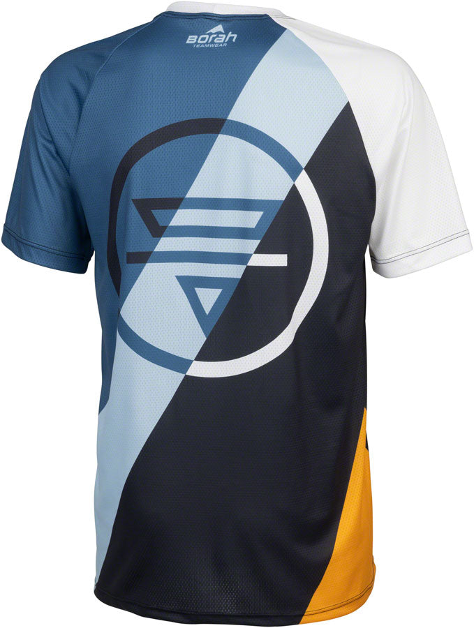 Teravail Waypoint Men's MTB Jersey - White Blue Lite Blue Black Gold Large