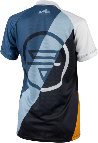Teravail Waypoint Women's MTB Jersey - White Blue Lite Blue Black Gold Large