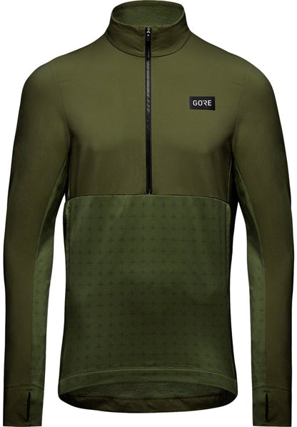 Gorewear Trail KPR Hybrid 1/2-Zip Jersey - Utility Green Men's Large