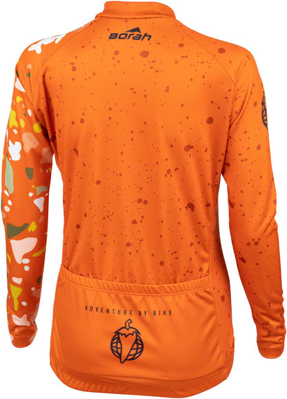Salsa Women's Terrazzo Long Sleeve Jersey - Large Orange