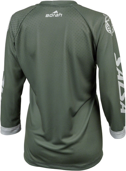 Salsa Women's Fleet 3/4 MTB Jersey - Large Green White