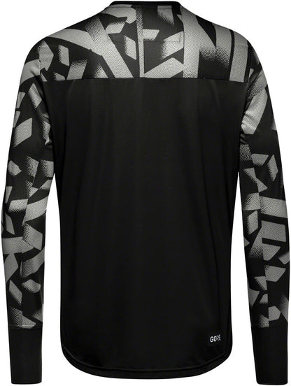Gorewear Trail KPR Daily Long Sleeve Jersey - Black/Lab Gray Men's Small
