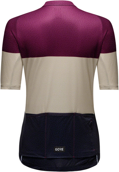 Gorewear Spirit Stripes Jersey - Purple/Beige Women's Medium 8/10
