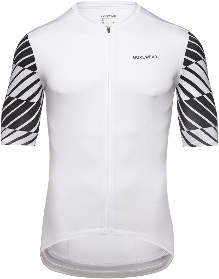 Gorewear Swiftride Optical Jersey - White/Black Men's Large