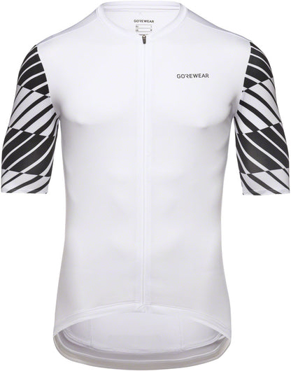 Gorewear Swiftride Optical Jersey - White/Black Men's Large