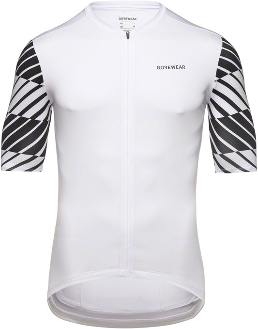 Gorewear Swiftride Optical Jersey - White/Black Men's Large