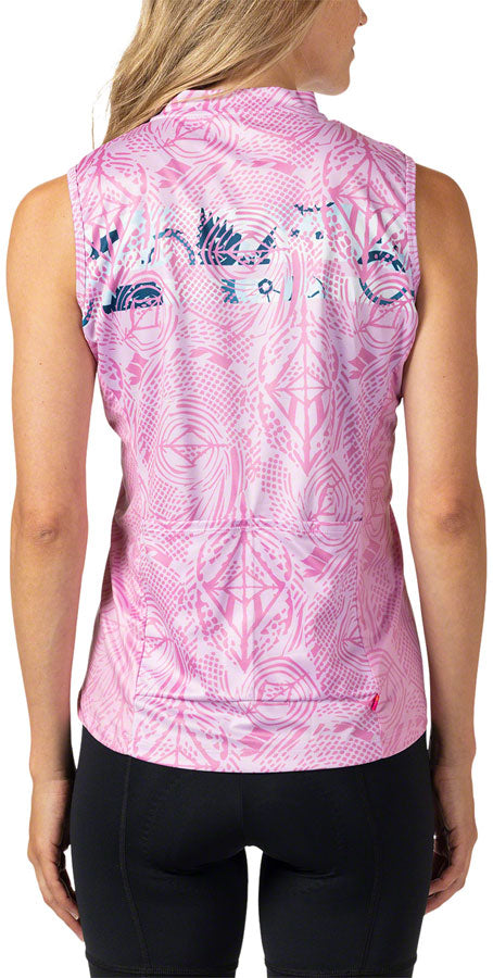 Terry Breakaway Mesh Sleeveless Jersey - Women's Pink X-Large