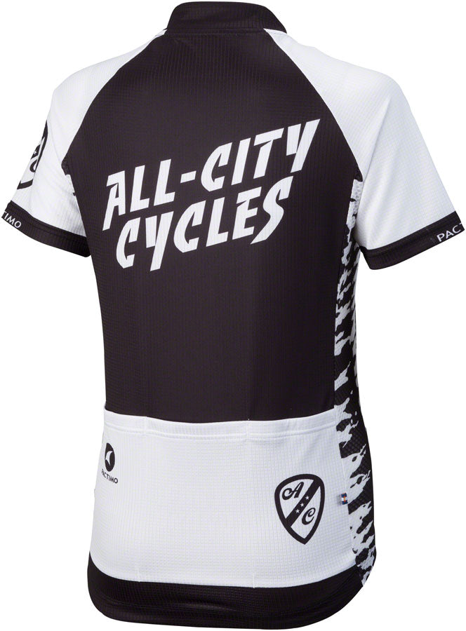 All-City Wangaaa! Jersey - Black/White Short Sleeve Women's Small