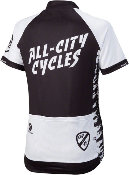 All-City Wangaaa! Jersey - Black/White Short Sleeve Women's Small