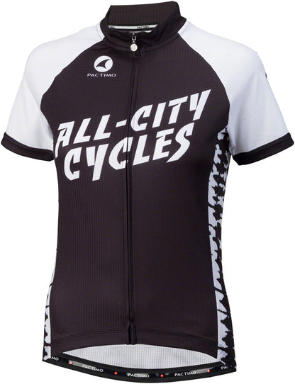 All-City Wangaaa! Jersey - Black/White Short Sleeve Women's Large