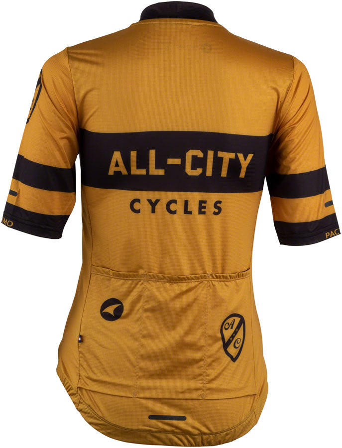 All-City Classic Logowear Women's Jersey - Mustard Brown Black Small