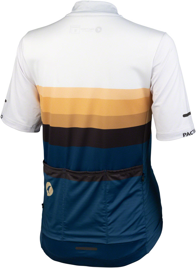 Salsa Latitude Women's Jersey - White Navy Blue Black  w/ Stripes 2X-Large