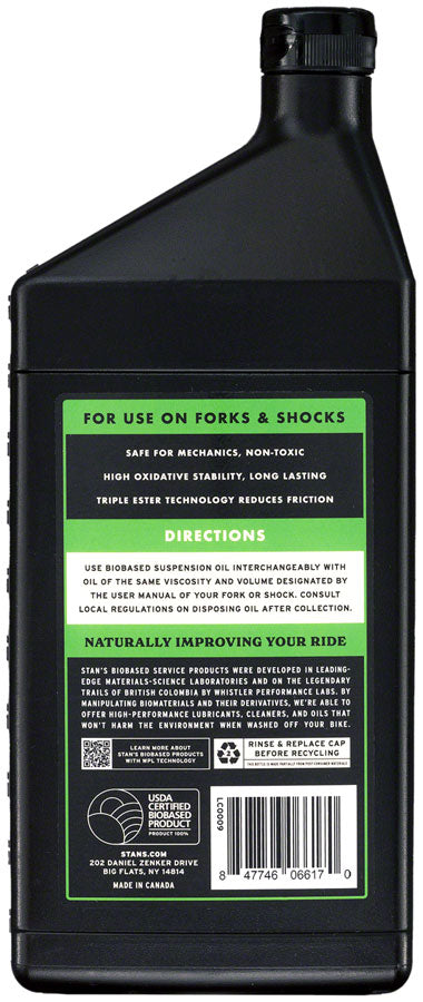 Stan's Biobased Suspension Oil - 10WT 1L
