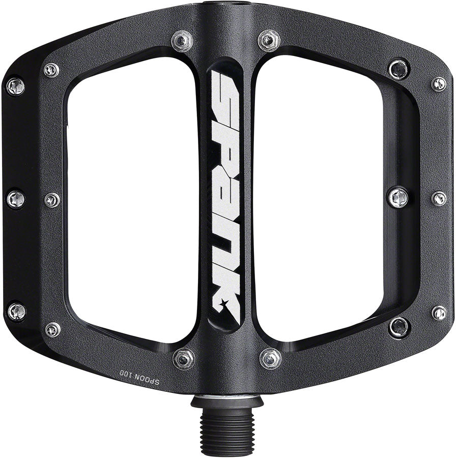 Spank Spoon 110 Pedals - Platform Aluminum 9/16" 110mm Wide Black