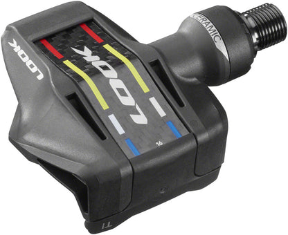 LOOK KEO Blade Carbon Ceramic Ti Pedals - Single Sided Clipless Titanium 9/16" BLK. 53mm QF 16Nm