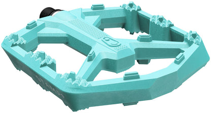 Crankbrothers Stamp 0 Pedals - Platform Composite 9/16" Turquoise Large