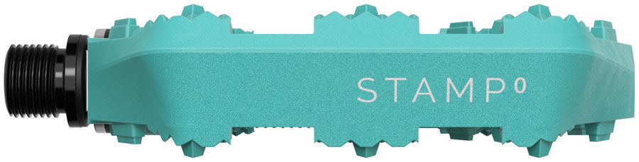 Crankbrothers Stamp 0 Pedals - Platform Composite 9/16" Turquoise Small
