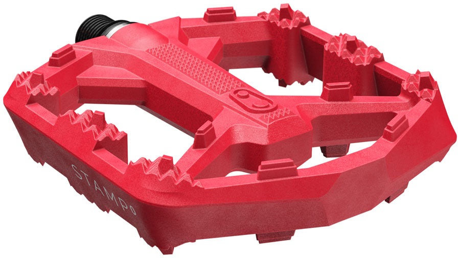 Crankbrothers Stamp 0 Pedals - Platform Composite 9/16" Bright Red Small