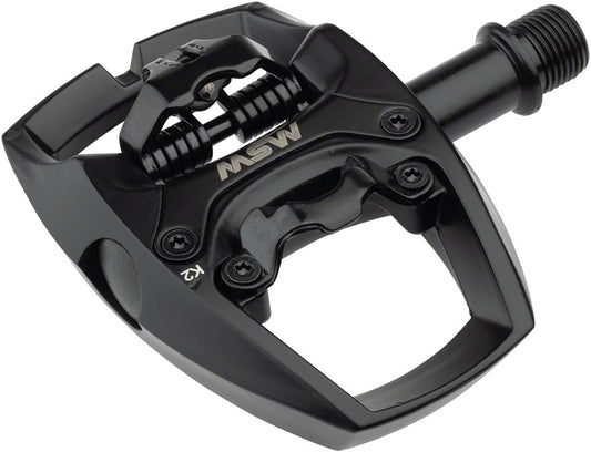 MSW Flip I Pedals - Single Side Clipless Platform Aluminum 9/16