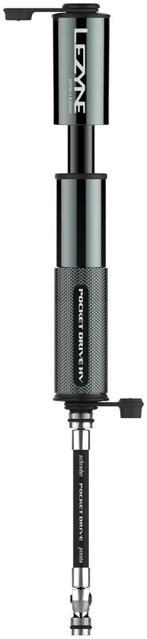 Lezyne Pocket Drive HV Frame Pump - Gloss Lite Gray