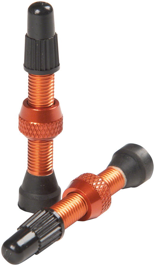 Stan's Alloy Valve Stems - 35mm Pair Orange
