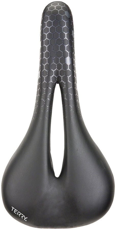 Terry Fly Ti Gel Saddle - Titanium Black/Gray Mens