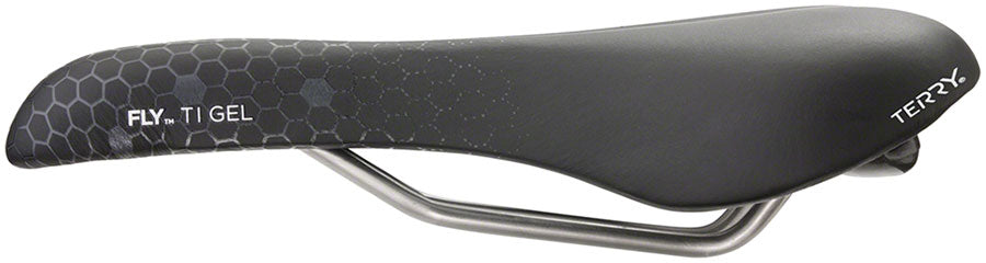 Terry Fly Ti Gel Saddle - Titanium Black/Gray Mens