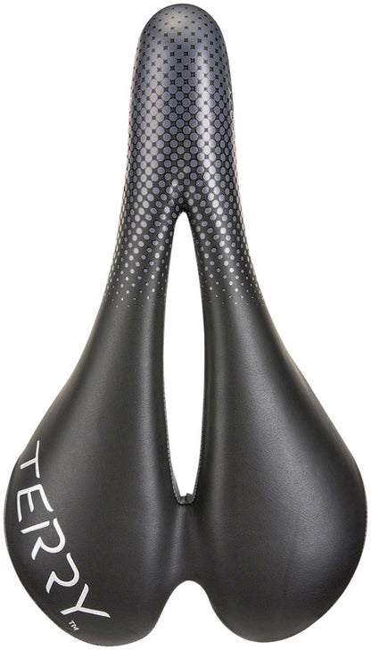 Terry Falcon X Saddle - Chromoly Black Gray Women's
