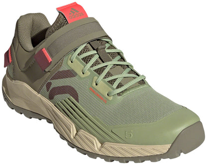 Five Ten Trailcross Mountain Clipless Shoes - Women's Quiet Crimson/Orbit Green/Turbo 9