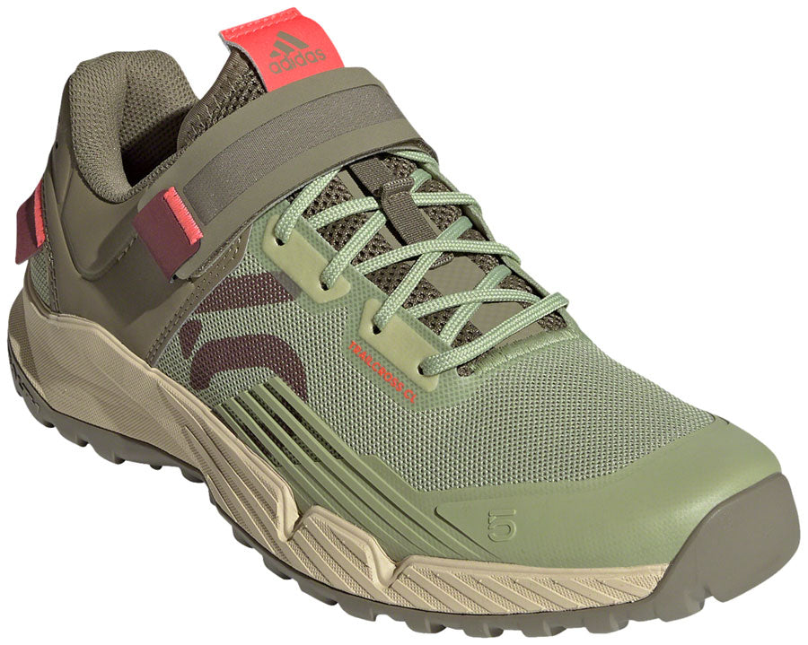 Five Ten Trailcross Mountain Clipless Shoes - Women's Quiet Crimson/Orbit Green/Turbo 9.5