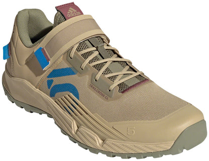 Five Ten Trailcross Mountain Clipless Shoes - Men's Beige Tone/Blue Rush/Orbit Green 7