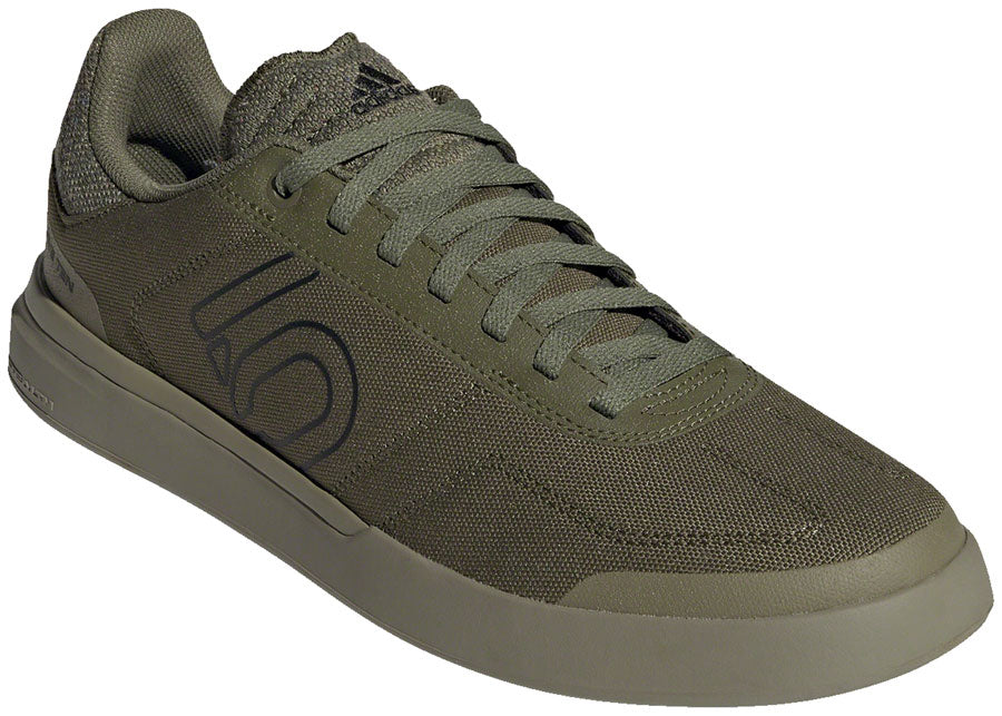 Five Ten Sleuth DLX Canvas Flat Shoes - Men's Focus Olive/Core BLK/Pulse Lime 6.5