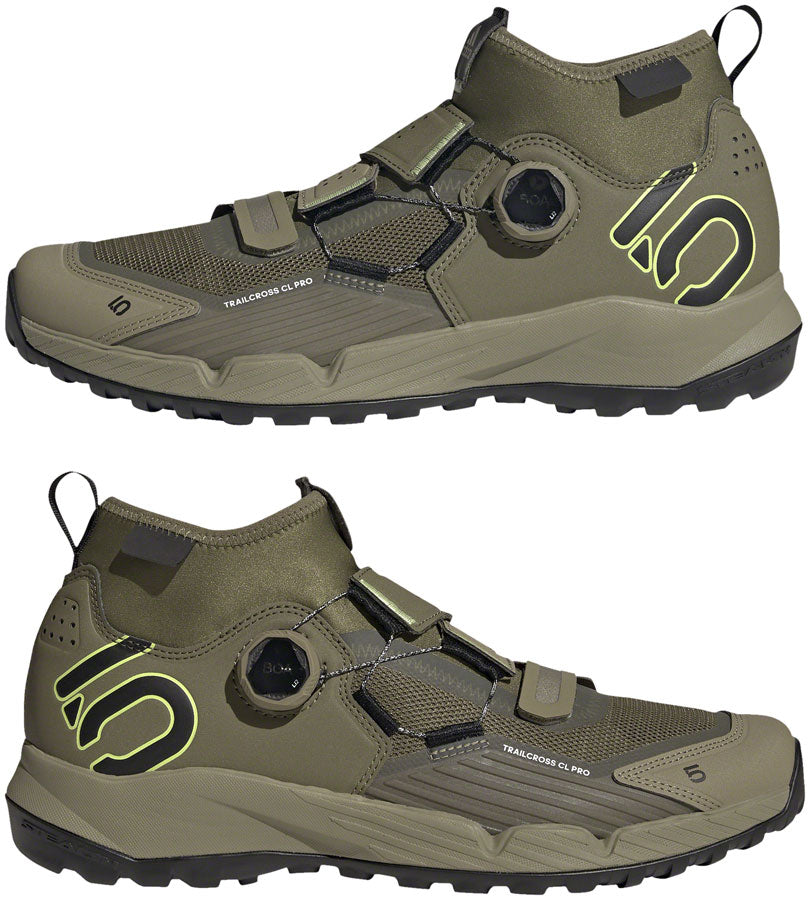 Five Ten Trailcross Pro Mountain Clipless Shoes - Men's Green/Black/Green 11